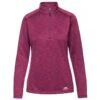 Trespass Women's Fairford Half Zip Fleece Top Grape Wine Marl -Outdoor Clothing Store fairford faflflk10001 gwm a