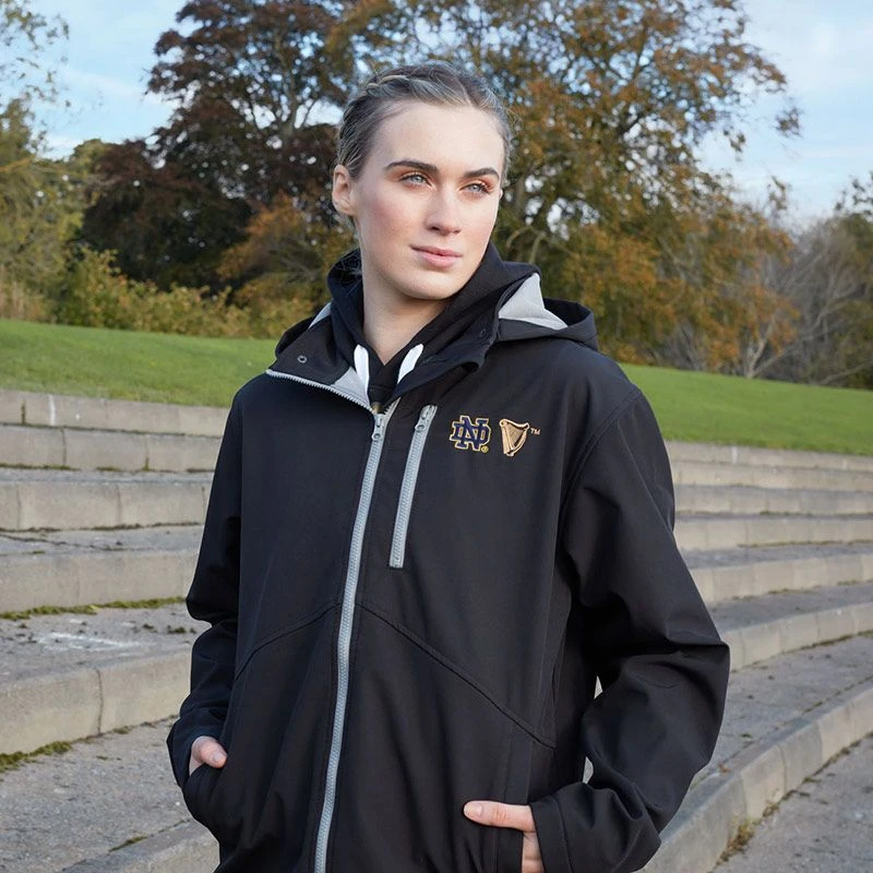 Guinness Men's Notre Dame Softshell Jacket Black 6 Guinness Men's Notre Dame Softshell Jacket Black - Image 4