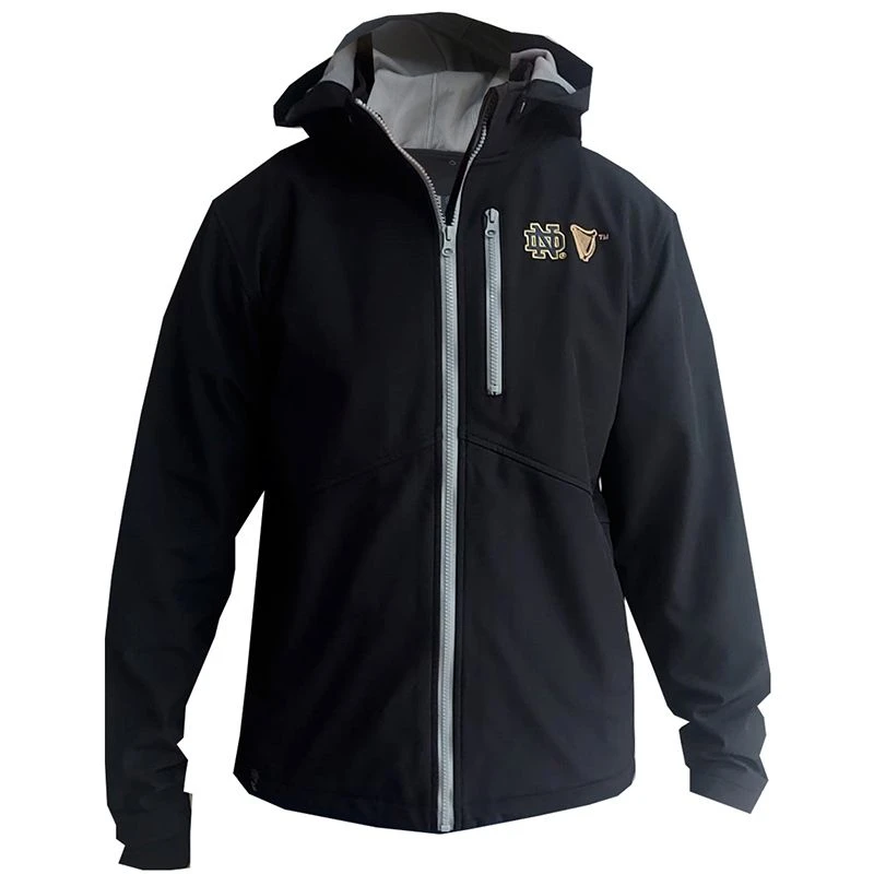 Guinness Men's Notre Dame Softshell Jacket Black 3 Guinness Men's Notre Dame Softshell Jacket Black