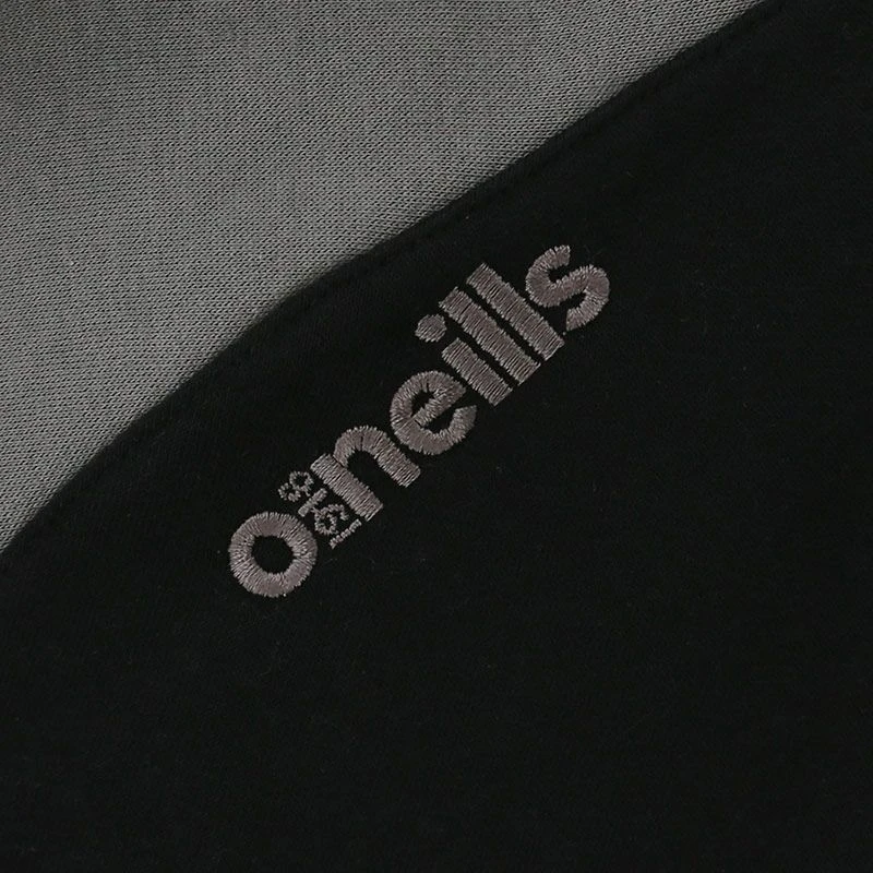 Women's Henry Fleece Full Zip Hoodie Black / Dark Grey 10 Women's Henry Fleece Full Zip Hoodie Black / Dark Grey - Image 8