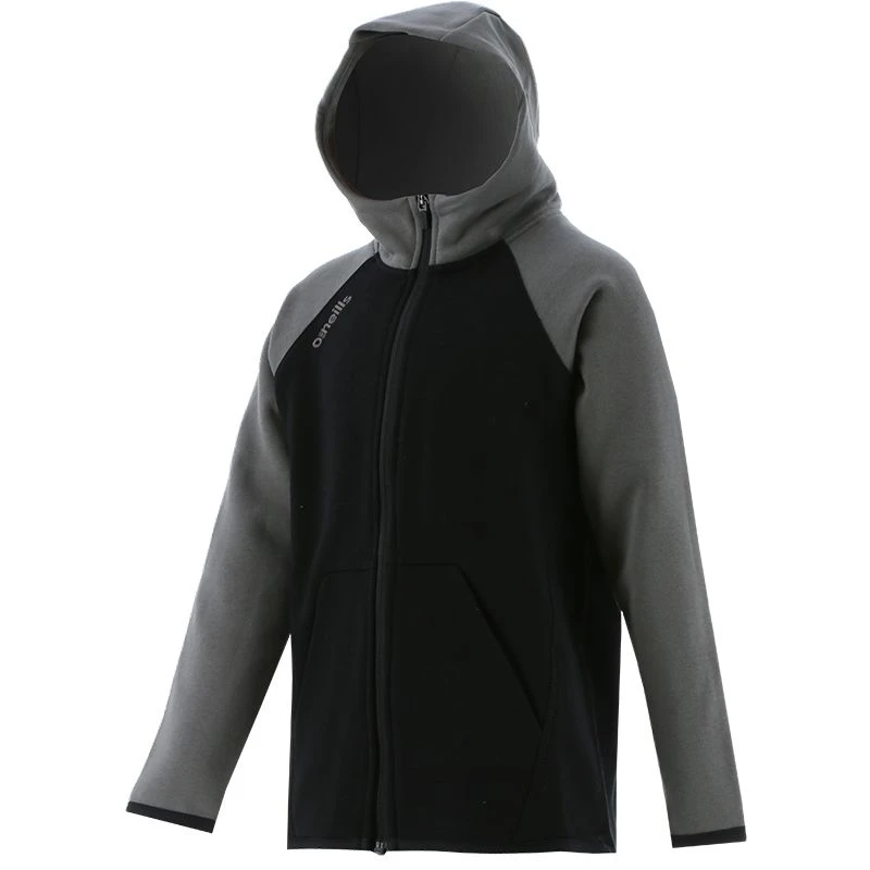 Kids' Henry Fleece Full Zip Hoodie Black / Dark Grey 3 Kids' Henry Fleece Full Zip Hoodie Black / Dark Grey