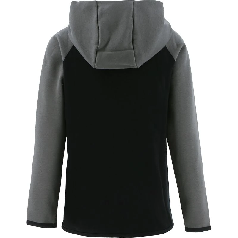 Kids' Henry Fleece Full Zip Hoodie Black / Dark Grey 4 Kids' Henry Fleece Full Zip Hoodie Black / Dark Grey - Image 2
