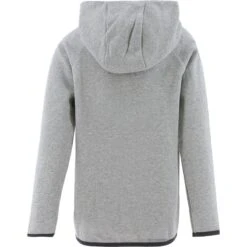 Kids' Henry Fleece Full Zip Hoodie Grey -Outdoor Clothing Store henry16 fz flc hoodie marl grey kids 2