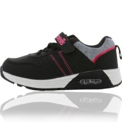 Laura Velcro Junior Trainers Black / Fuschia