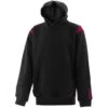 Kids' Loxton Hooded Top Black / Maroon