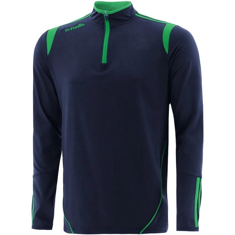 Kids' Loxton Brushed Half Zip Top Marine / Green 3 Kids' Loxton Brushed Half Zip Top Marine / Green