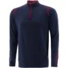 Men's Loxton Brushed Half Zip Top Marine / Maroon -Outdoor Clothing Store loxton 122 hz brushed top mar maroon 2s 1