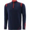Kids' Loxton Brushed Half Zip Top Marine / Red