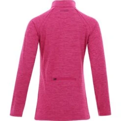 Women's Madison Brushed Half Zip Top Pink -Outdoor Clothing Store madison 122 hz brush top marl tl vivacious 2 1