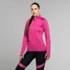 Women's Madison Brushed Half Zip Top Pink