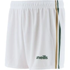 Kids' Mourne Shorts White / Gold / Green -Outdoor Clothing Store mourne gaelic shorts fully printed wht hun grn gold 2s 1 1