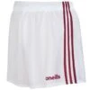 Kids' Mourne Shorts White / Maroon 1 Kids' Mourne Shorts White / Maroon -Outdoor Clothing Store mourne gaelic shorts wht maroon 3s 1