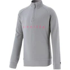 Kids' Natalie Half Zip Top Grey / Pink -Outdoor Clothing Store nata 273 0 gen gypkxx kids p1