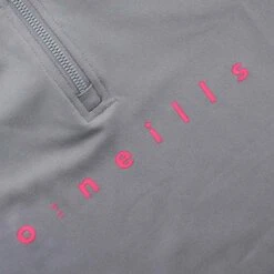 Kids' Natalie Half Zip Top Grey / Pink -Outdoor Clothing Store nata 273 0 gen gypkxx kids p3