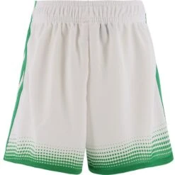 Kids' Nelson Shorts White / Green -Outdoor Clothing Store nelson 179 gaelic shorts 3s wht grn kids 3