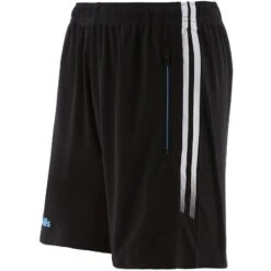 Kids' Nevada 2 Stripe Training Shorts Black / White / Sky -Outdoor Clothing Store neva 049 2 gen bkwhsk adlt p2 1