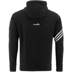 Men's Nevis Fleece Overhead Hoodie Black / White -Outdoor Clothing Store nevis 011 flc hoodie blk wht 3s 2