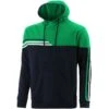 Men's Nevis Fleece Overhead Hoodie Marine / Green / White -Outdoor Clothing Store nevis 011 flc hoodie mar emer wht 3s 1