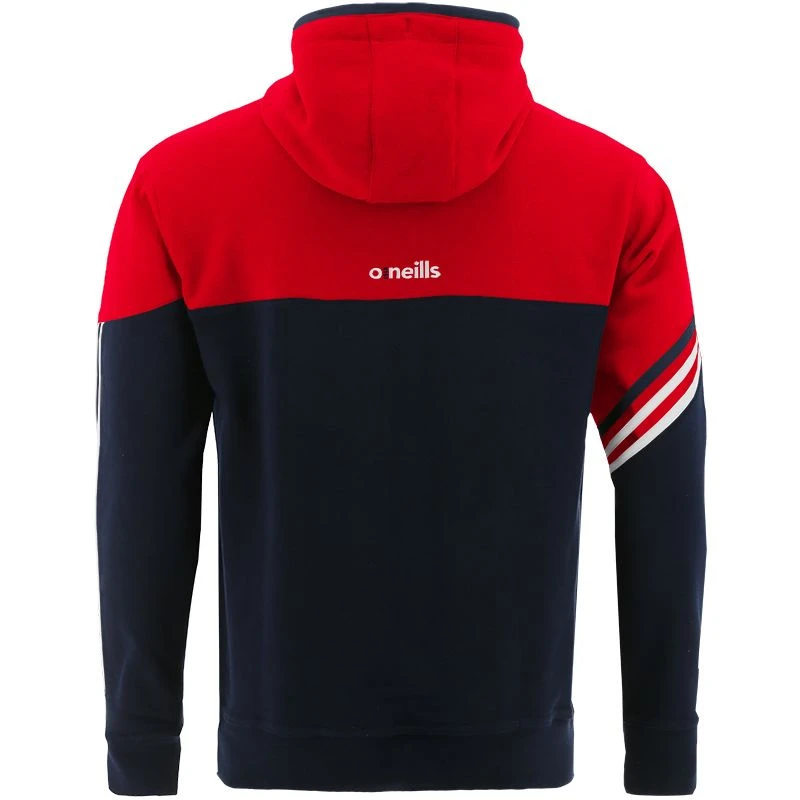 Men's Nevis Fleece Overhead Hoodie Marine / Red / White 4 Men's Nevis Fleece Overhead Hoodie Marine / Red / White - Image 2