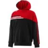 Kids' Nevis Fleece Overhead Hoodie Black / Red / White -Outdoor Clothing Store nevis 011 oh flc hoodie blk red wht kids 3s 1