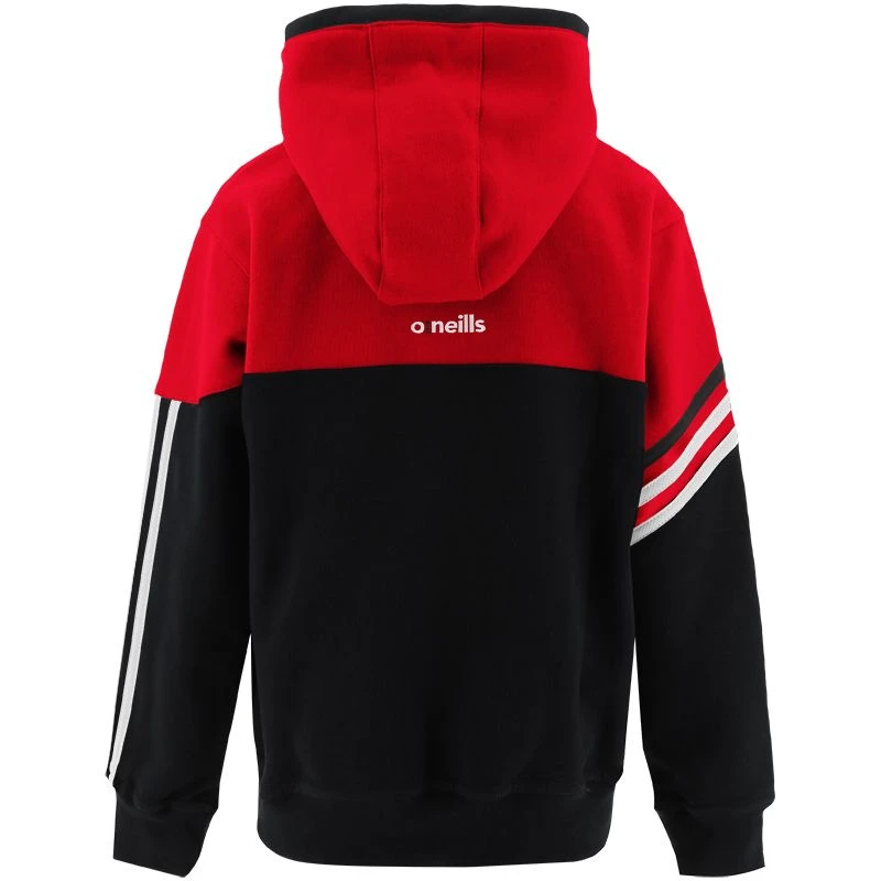 Kids' Nevis Fleece Overhead Hoodie Black / Red / White 4 Kids' Nevis Fleece Overhead Hoodie Black / Red / White - Image 2