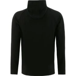 Men's Niall Overhead Fleece Hoodie Black -Outdoor Clothing Store niall 012 tech flc oh hoodie blk 2