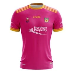 Antrim Ladies Donate4Daithi Jersey Pink / Amber