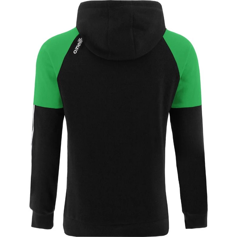 Women's Oslo Fleece Pullover Hoodie Black / Green / White 4 Women's Oslo Fleece Pullover Hoodie Black / Green / White - Image 2