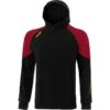 Kids' Oslo Fleece Pullover Hoodie Black / Maroon / Amber -Outdoor Clothing Store oslo 011 2 gen bkmram kids p1