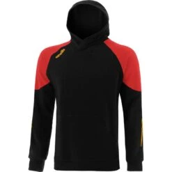 Kids' Oslo Fleece Pullover Hoodie Black / Red / Amber
