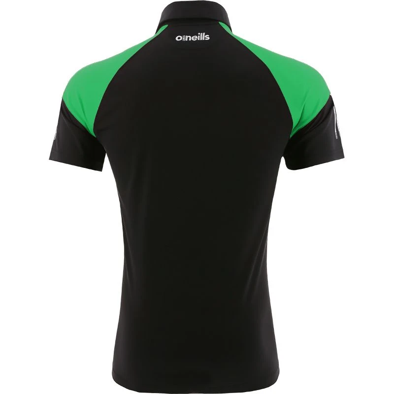 Kids' Oslo Polo Shirt Black / Green / White 4 Kids' Oslo Polo Shirt Black / Green / White - Image 2
