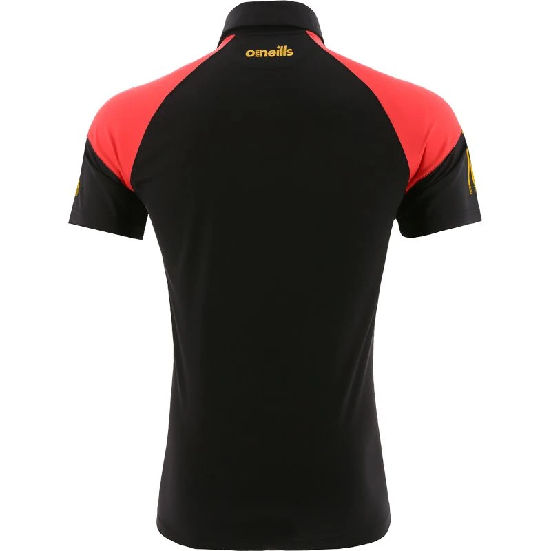 Men's Oslo Polo Shirt Black / Red / Amber 4 Men's Oslo Polo Shirt Black / Red / Amber - Image 2