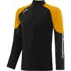 Men's Oslo Brushed Half Zip Top Black / Amber / White -Outdoor Clothing Store oslo 184 2 gen bkamwh adlt p1