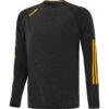 Men's Osprey Brushed Crew Neck Sweatshirt Black / Amber -Outdoor Clothing Store osprey 183 b crew neck mel tl blk blk amb 3s 1