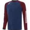 Men's Osprey Brushed Crew Neck Sweatshirt Marine / Maroon / White -Outdoor Clothing Store osprey 183 b crew neck mel tl mar maroon wht 3s 1 1
