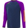 Men's Osprey Brushed Crew Neck Sweatshirt Marine / Purple / Amber -Outdoor Clothing Store osprey 183 b crew neck mel tl mar purp amb 3s 1 1