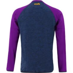 Men's Osprey Brushed Crew Neck Sweatshirt Marine / Purple / Amber -Outdoor Clothing Store osprey 183 b crew neck mel tl mar purp amb 3s 2 1