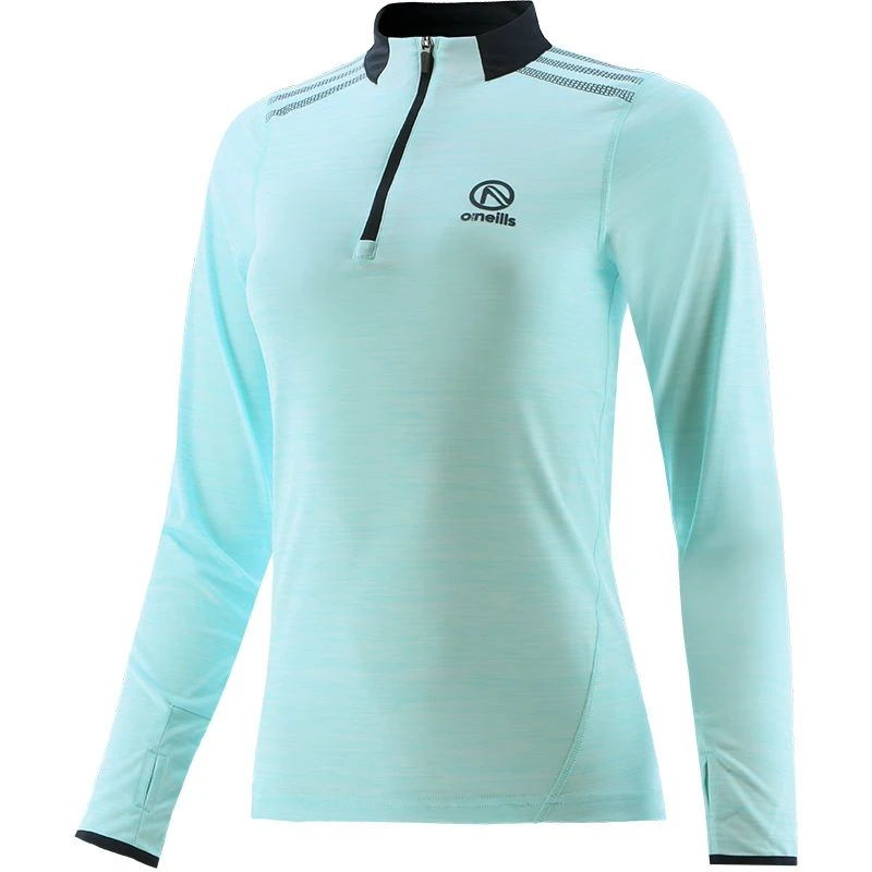 Women's Pluto Half Zip Midlayer Top Green / Marine 5 Women's Pluto Half Zip Midlayer Top Green / Marine - Image 3