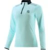 Kids' Pluto Half Zip Midlayer Top Green / Marine -Outdoor Clothing Store plut 064 3 gen gnmex1 wmns p1 1 1