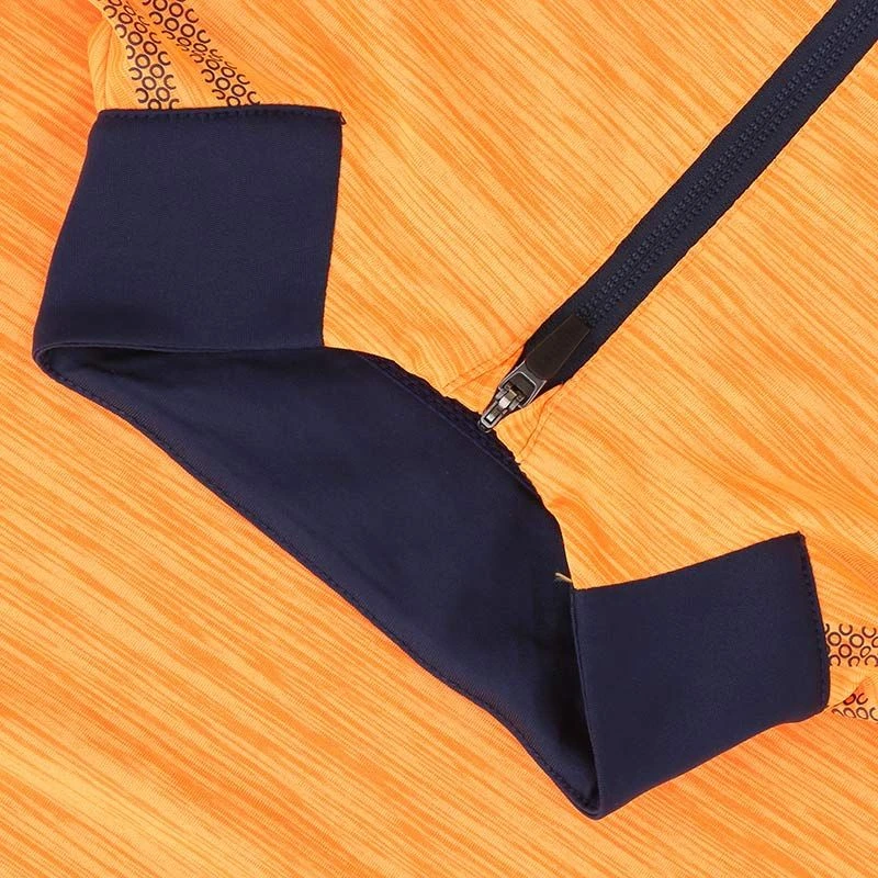 Kids' Pluto Half Zip Midlayer Top Orange / Marine 6 Kids' Pluto Half Zip Midlayer Top Orange / Marine - Image 4