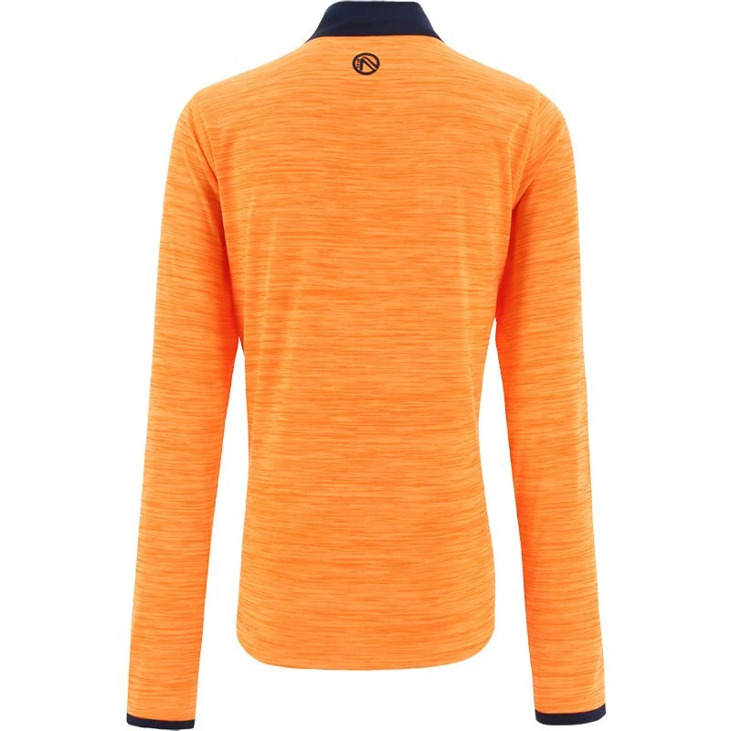 Kids' Pluto Half Zip Midlayer Top Orange / Marine 4 Kids' Pluto Half Zip Midlayer Top Orange / Marine - Image 2