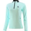 Kids' Pluto Brushed Half Zip Top Green / Marine -Outdoor Clothing Store plut 184 2 gen gnmex1 wmns p1 2