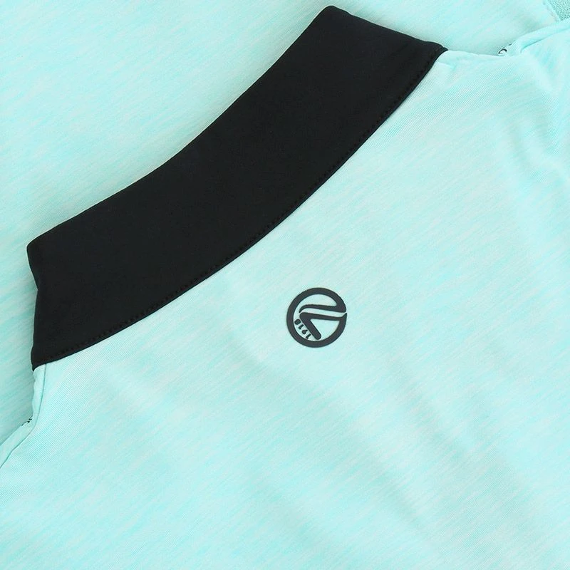 Kids' Pluto Brushed Half Zip Top Green / Marine 6 Kids' Pluto Brushed Half Zip Top Green / Marine - Image 4