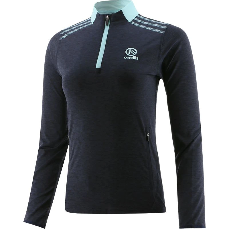 Kids' Pluto Brushed Half Zip Top Marine / Green 3 Kids' Pluto Brushed Half Zip Top Marine / Green