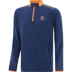 Kids' Pluto Brushed Half Zip Marine / Orange
