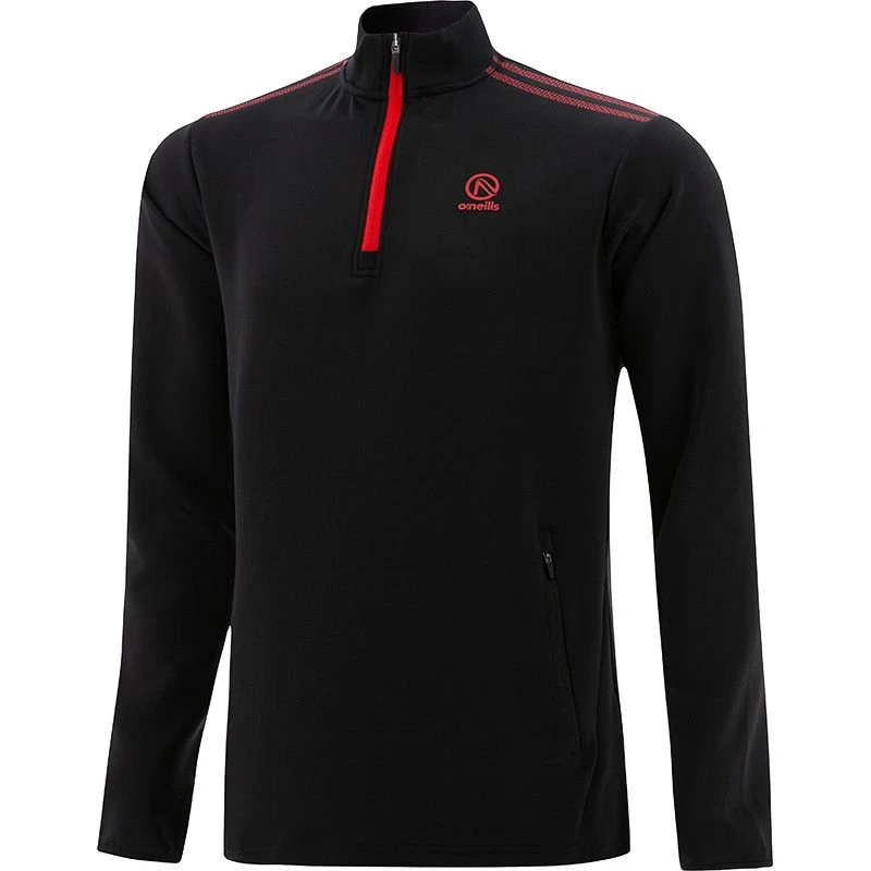 Kids' Pluto Hybrid Half Zip Top Black / Red 3 Kids' Pluto Hybrid Half Zip Top Black / Red