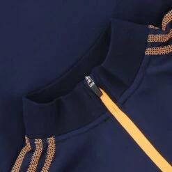 Men's Pluto Hybrid Half Zip Top Marine / Orange -Outdoor Clothing Store pluto 244 hybrid hz top mar ora 3s 4 1