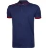Men's Portugal Cotton Polo Shirt Marine / Red -Outdoor Clothing Store portugal polo mar red 1