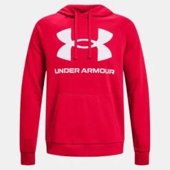 Under Armour Men's Rival Fleece Big Logo Hoodie Red / Onyx White 10 Under Armour Men's Rival Fleece Big Logo Hoodie Red / Onyx White -Outdoor Clothing Store ps1357093 600 hf