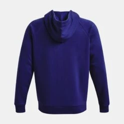 Under Armour Men's Rival Fleece Full Zip Hoodie Sonar Blue / Onyx White -Outdoor Clothing Store ps1357111 468 hb